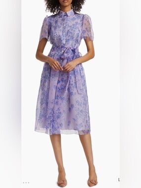 Carolina Herrera Watercolor Floral Dress